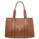 Callie Borsa al Hombro en Piel Suave Cognac TL142415