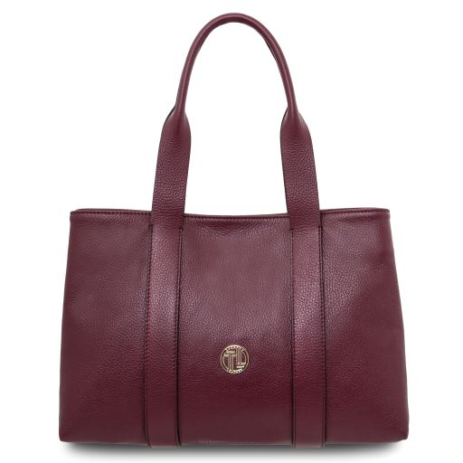 Callie Borsa a Spalla in Pelle Morbida Bordeaux TL142415