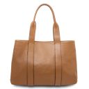 Callie Schultertasche aus Weichem Leder Karamell TL142415
