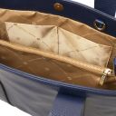 Callie Schultertasche aus Weichem Leder Dunkelblau TL142415