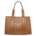 Callie Schultertasche aus Weichem Leder Karamell TL142415