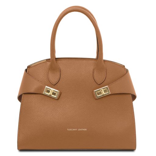 Coccola Sac à Main en Cuir Caramel TL142421