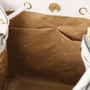 Minerva Borsa Secchiello in Pelle Bianco TL142145
