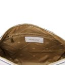 Layla Bolso a Mano en Piel Efecto Coco Blanco TL142398