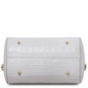 Layla Bolso a Mano en Piel Efecto Coco Blanco TL142398
