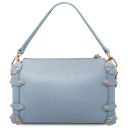 Praline Bolso a Mano en Piel Morbida Azul claro TL142422