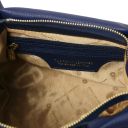 Nora Handtasche aus Weichem Leder Dunkelblau TL142372