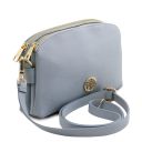 Lily Sac Bandoulière en Cuir Souple Bleu céleste TL142375