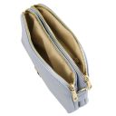 Lily Umhängetasche aus Weichem Leder Himmelblau TL142375
