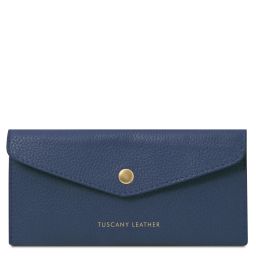 Leather Envelope Wallet Dark Blue TL142322