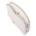 Lily Sac Bandoulière en Cuir Souple Blanc TL142375