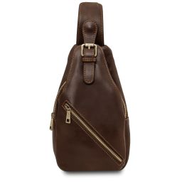 Kevin Leather Crossover bag Темно-коричневый TL142423