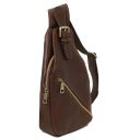 Kevin Brusttasche aus Leder Dunkelbraun TL142423