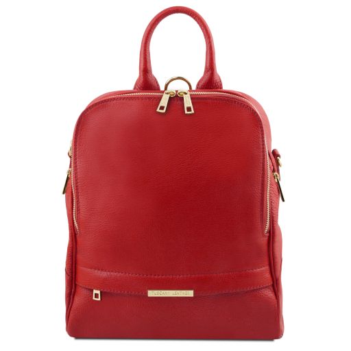 TL Bag Zaino da Donna in Pelle Morbida Rosso Lipstick TL141376