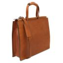 Palermo Leather Briefcase 3 Compartments for Women Natural TL142452