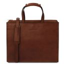 Palermo Borsa da Lavoro da Donna in Pelle 3 Scomparti Marrone TL142452