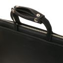 Palermo Serviette en Cuir Avec 3 Compartiments Noir TL142452