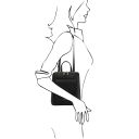 TL Bag Petite sac à dos en Cuir Pour Femme Noir TL141764