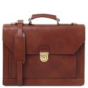 Cremona Leather Briefcase 3 Compartments Коричневый TL142448