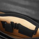 Cremona Leather Briefcase 3 Compartments Black TL142448