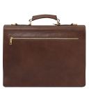 Cremona Leather Briefcase 3 Compartments Темно-коричневый TL142448
