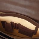 Cremona Leather Briefcase 3 Compartments Темно-коричневый TL142448
