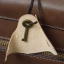 Cremona Porta Folios en Piel con 3 Compartimentos Marrón oscuro TL142448