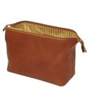 Smarty Trousse de Toilette en Cuir - Grand Modèle Naturel TL141219