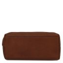 Smarty Leather Toiletry bag - Large Size Brown TL141219