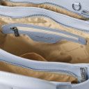 Tulipan Borsa a Mano in Pelle Celeste TL141727