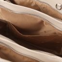 Tulipan Sac à Main en Cuir Beige TL141727