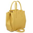 Tulipan Bolso Noche en Piel Amarillo pastel TL141727