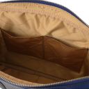 Prato Elegante Laptop Aktentsche aus Saffiano Leder Dunkelblau TL142453