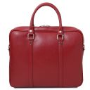 Prato Elegante Laptop Aktentsche aus Saffiano Leder Rot TL142453
