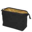 Smarty Leather Toiletry bag - Small Size Black TL141220