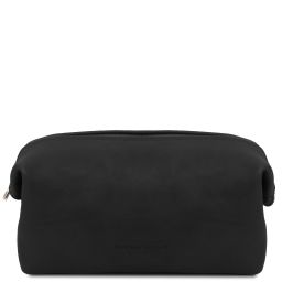 Smarty Leather Toiletry bag - Small Size Black TL141220
