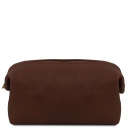 Smarty Trousse de Toilette en Cuir - Petit Modèle Marron foncé TL141220