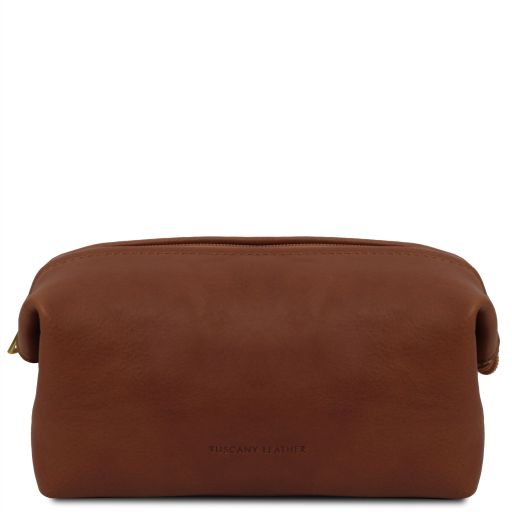 Smarty Beauty Case in Pelle - Misura Piccola Marrone TL141220