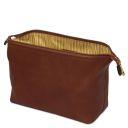 Smarty Beauty Case in Pelle - Misura Piccola Marrone TL141220