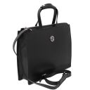 Palermo Saffiano Leather Briefcase 3 Compartments for Woman Черный TL141369