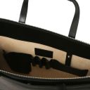 Palermo Saffiano Leather Briefcase 3 Compartments for Woman Черный TL141369
