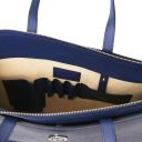 Palermo Saffiano Leather Briefcase 3 Compartments for Women Dark Blue TL141369
