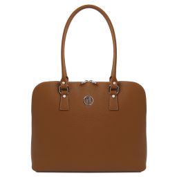 Magnolia Borsa da Lavoro in Pelle per Donna Cognac TL141809
