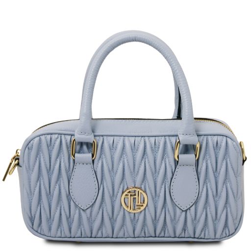 Mousse Sac à Main en Cuir Bleu céleste TL142447