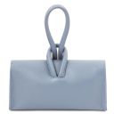 TL Bag Pochette in Pelle Celeste TL141990