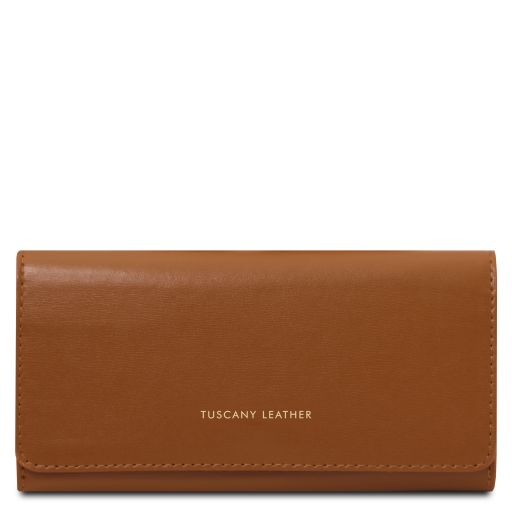 Diana Elegante Cartera en Piel - Modelo Grande Cognac TL142435
