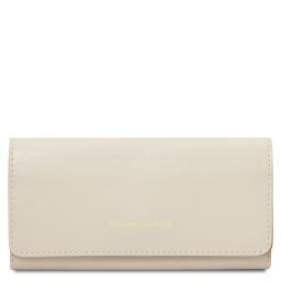 Diana Exclusive Leather Wallet - Large Size Beige TL142435