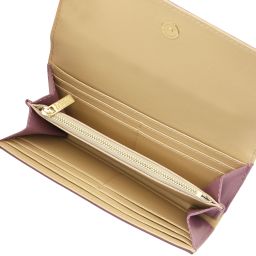 Diana Exclusive Leather Wallet - Large Size Лиловый TL142435