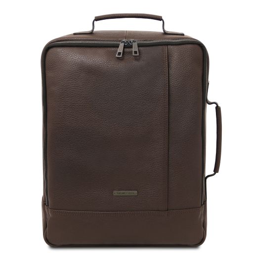 Brooklyn Zaino Porta Computer in Pelle Caffè TL142445