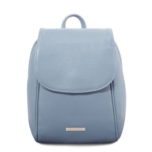 TL Bag Sac à dos en Cuir Souple Bleu céleste TL141905